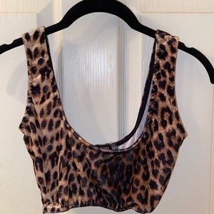 Nasty Gal cheetah crop top.